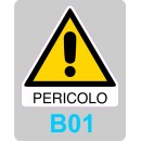 ADESIVI PERICOLO 70x70mm