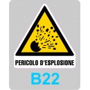 ADESIVI PERICOLO 80x80mm